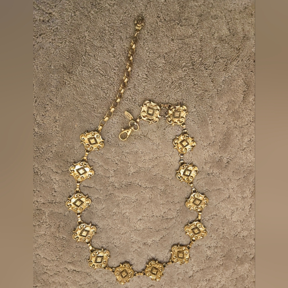 Heavy Vintage Goldtone Chain Link Belt EUC